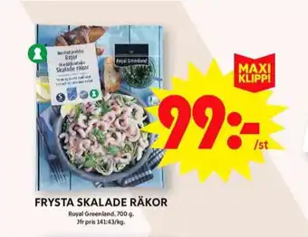 ICA Maxi Royal greenland räkor erbjuda