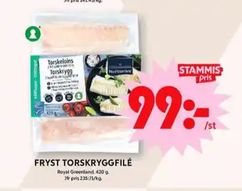 ICA Maxi Royal greenland torskfilé erbjuda