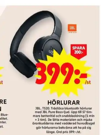 ICA Maxi Jbl headset erbjuda