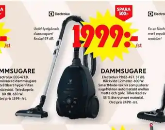 ICA Maxi Electrolux dammsugare erbjuda
