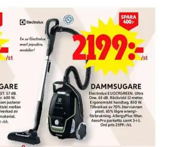 ICA Maxi Electrolux dammsugare erbjuda