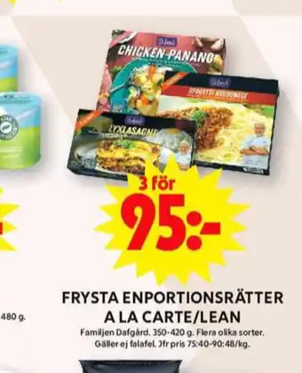 ICA Maxi Dafgårds färdigrätter erbjuda
