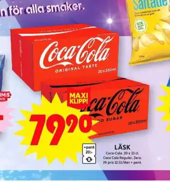 ICA Maxi Coca cola läskedryck erbjuda