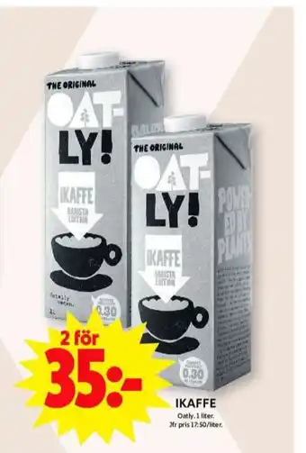 ICA Maxi Oatly ikaffe havredryck erbjuda