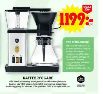 ICA Maxi Obh nordica kaffebryggare erbjuda