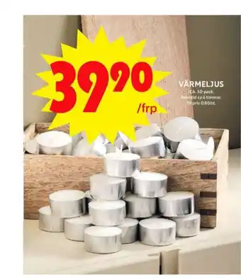 ICA Maxi Ica värmeljus erbjuda