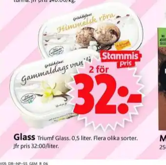 ICA Supermarket Triumf gräddglass erbjuda