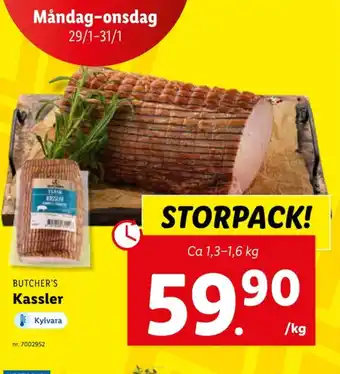 Lidl Butchers kassler erbjuda