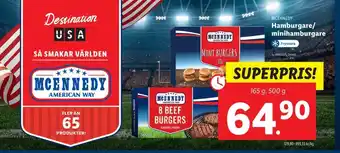 Lidl Mcennedy hamburgare erbjuda