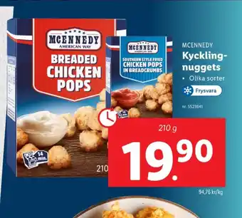 Lidl Mcennedy kycklingnuggets erbjuda