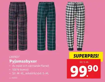 Lidl Livergy pyjamas erbjuda