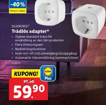 Lidl Silvercrest adapter erbjuda