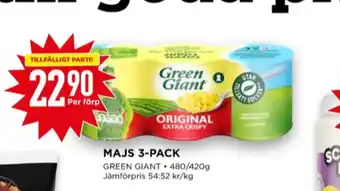 Willys Green giant majs erbjuda