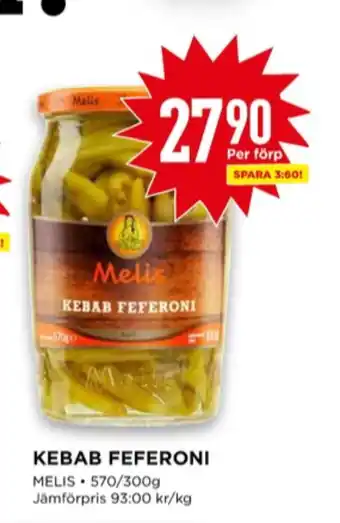 Melis kebab fefferoni