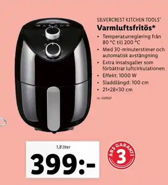 Lidl Silvercrest airfryer erbjuda