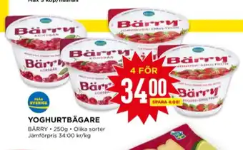 Willys Bärry yoghurt erbjuda