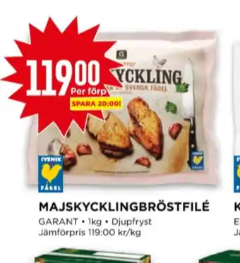 Willys Garant kycklingbröstfilé erbjuda