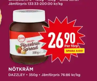 Willys Dazzley chokladpålägg erbjuda