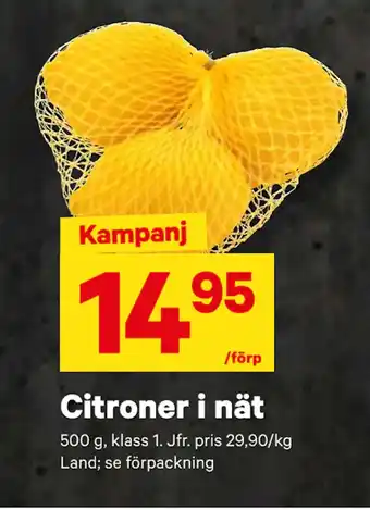 City Gross Citroner i nät erbjuda