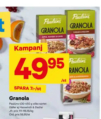 City Gross Granola erbjuda