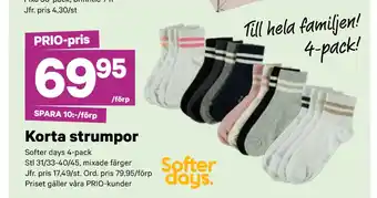 City Gross Korta strumpor erbjuda