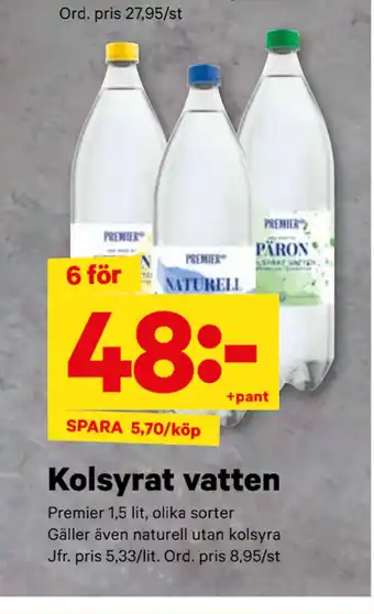 City Gross Kolsyrat vatten erbjuda