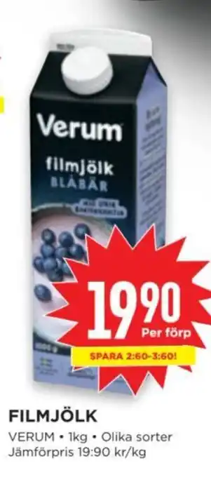 Willys FILMJÖLK erbjuda