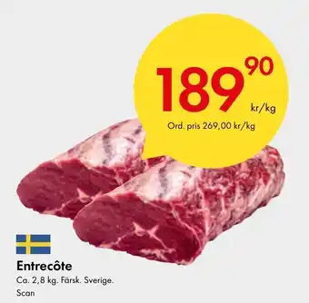 Snabbgross Entrecôte erbjuda