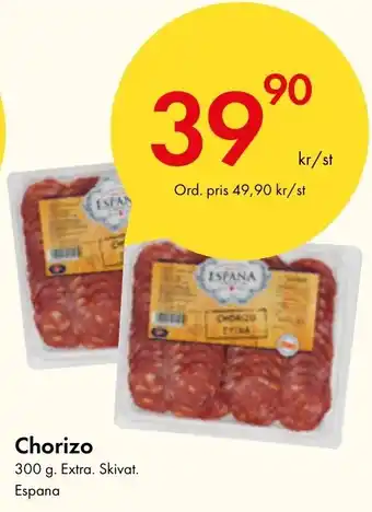 Snabbgross Chorizo erbjuda