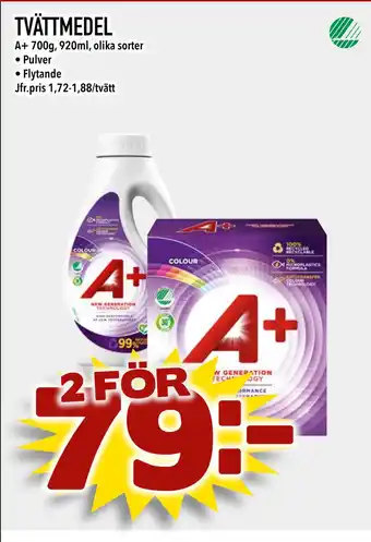 Bonum Matmarknad TVÄTTMEDEL erbjuda