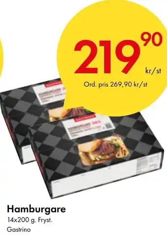 Snabbgross Hamburgare erbjuda