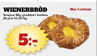 Bonum Matmarknad WIENERBRÖD erbjuda