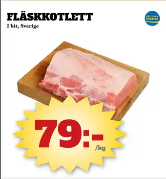 Bonum Matmarknad FLÄSKKOTLETT erbjuda