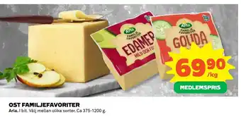 Coop Daglivs OST FAMILJEFAVORITER erbjuda