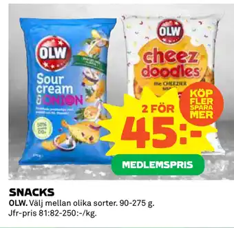 Coop Daglivs SNACKS erbjuda
