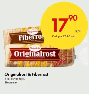 Snabbgross Originalrost & Fiberrost erbjuda