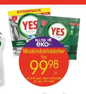 EKO Maskindisktabletter erbjuda
