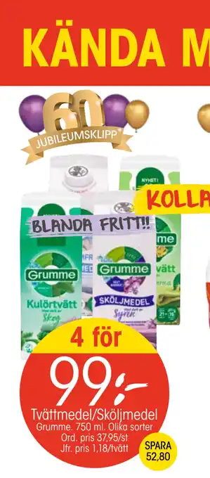 EKO Tvättmedel/Sköljmedel erbjuda