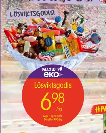 EKO Lösviktsgodis erbjuda