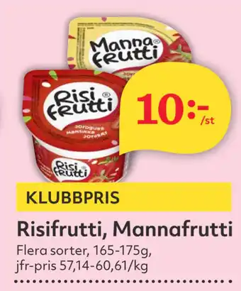 Hemköp Risifrutti, Mannafrutti erbjuda