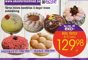 EKO Alla tårtor erbjuda