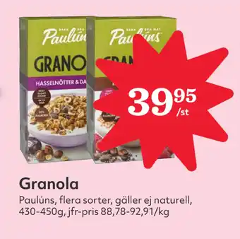 Hemköp Granola erbjuda