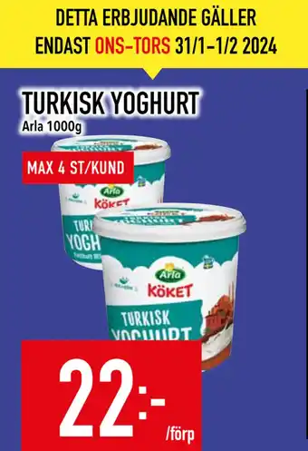Matdax TURKISK YOGHURT erbjuda