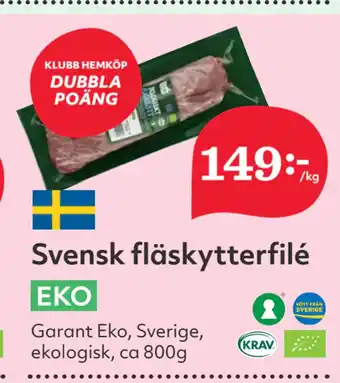 Hemköp Svensk fläskytterfilé erbjuda