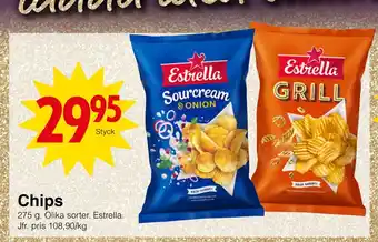Matöppet Chips erbjuda
