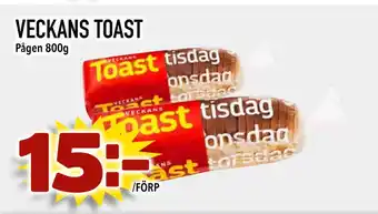 Prisma Mat VECKANS TOAST erbjuda