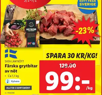 Färska grytbitar av nöt