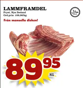 Supergrossen LAMMFRAMDEL erbjuda