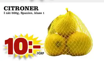Supergrossen CITRONER erbjuda