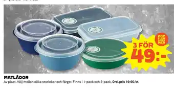 Coop MATLÅDOR erbjuda